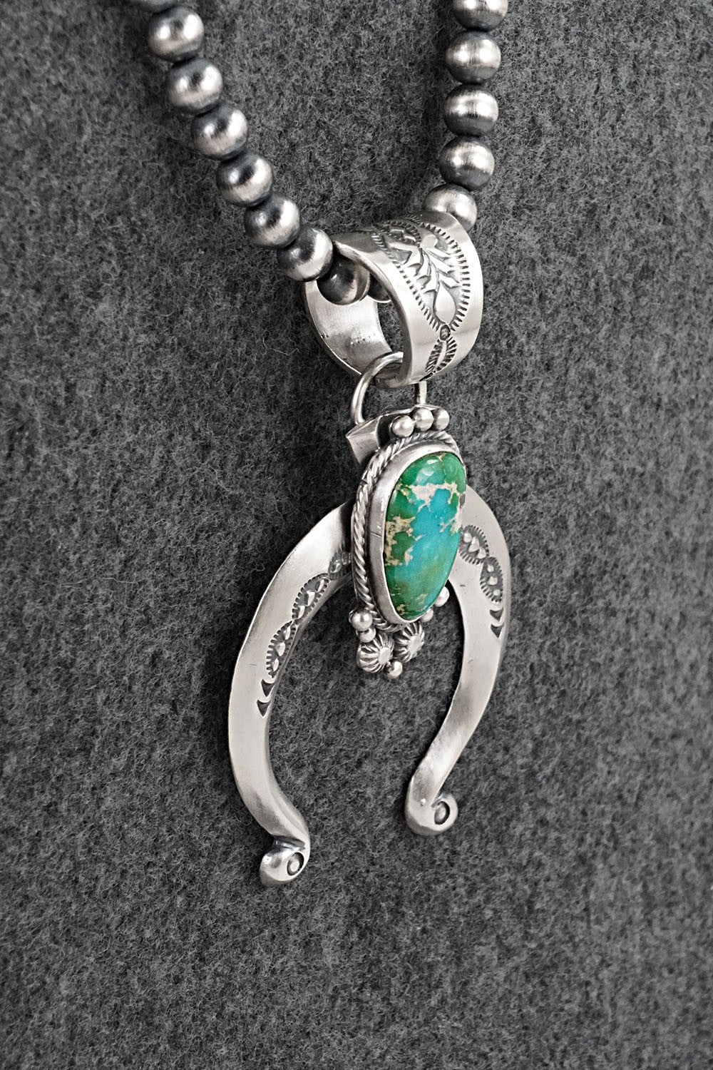 Turquoise & Sterling Silver Necklace - Samuel Yellowhair