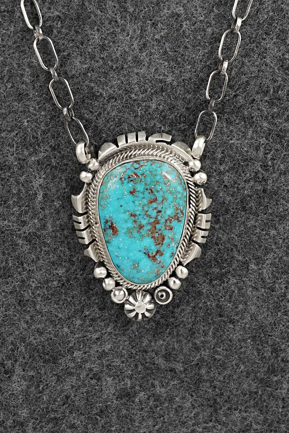 Turquoise & Sterling Silver Necklace - Daniel Benally