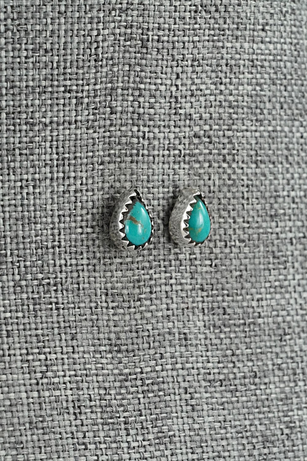 Turquoise & Sterling Silver Earrings - Gerald Joe