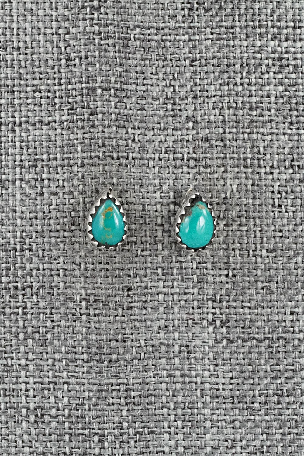Turquoise & Sterling Silver Earrings - Gerald Joe