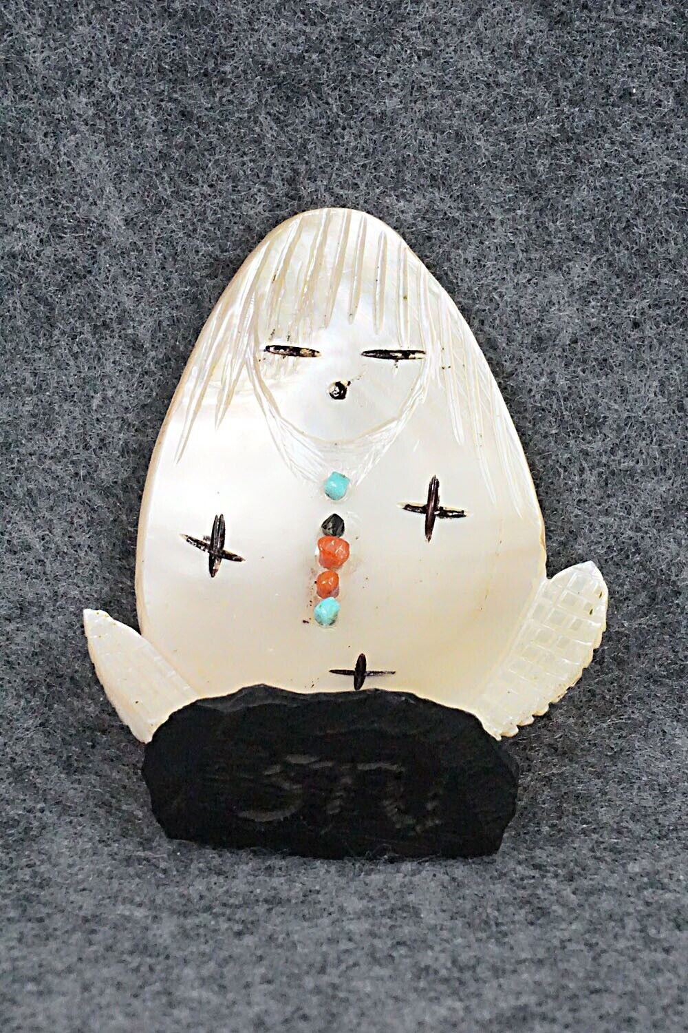 Corn Maiden Zuni Fetish Carving - Stuart Quandelacy