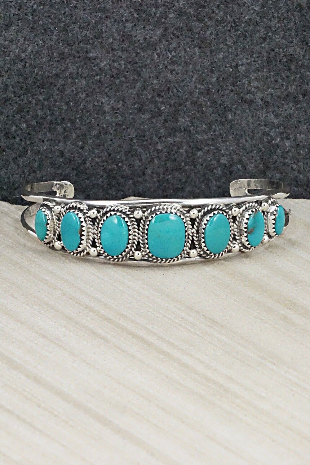 Turquoise & Sterling Silver Bracelet - Roberta Begay