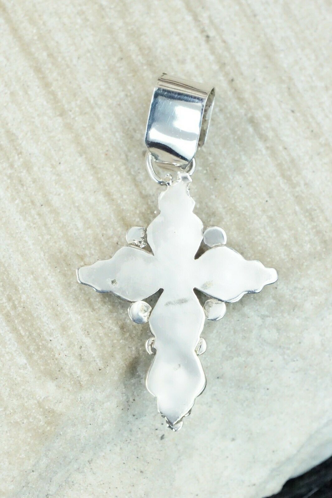 Turquoise & Sterling Silver Pendant - Verdie Booqua