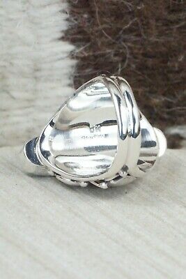 Turquoise & Sterling Silver Ring - Darrell Morgan - Size 7.5