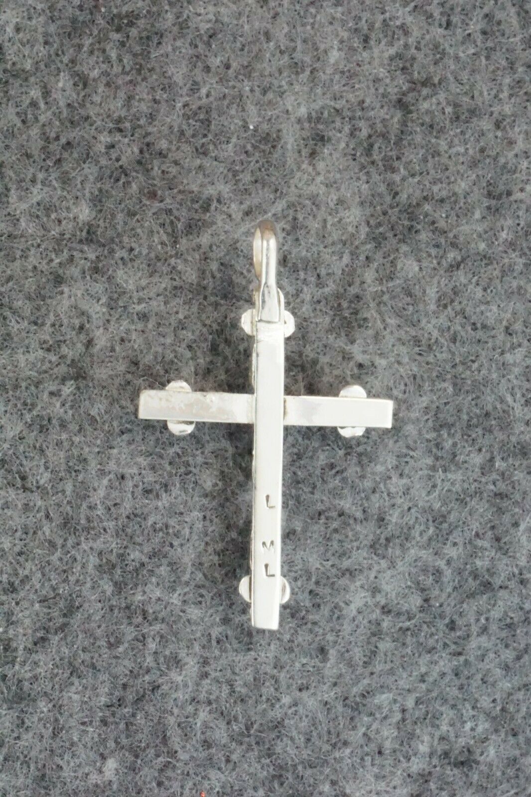 Turquoise & Sterling Silver Cross Pendant - Marshelle Qualo