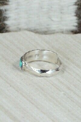 Turquoise & Sterling Silver Ring - Malcom Chavez - Size 7.5