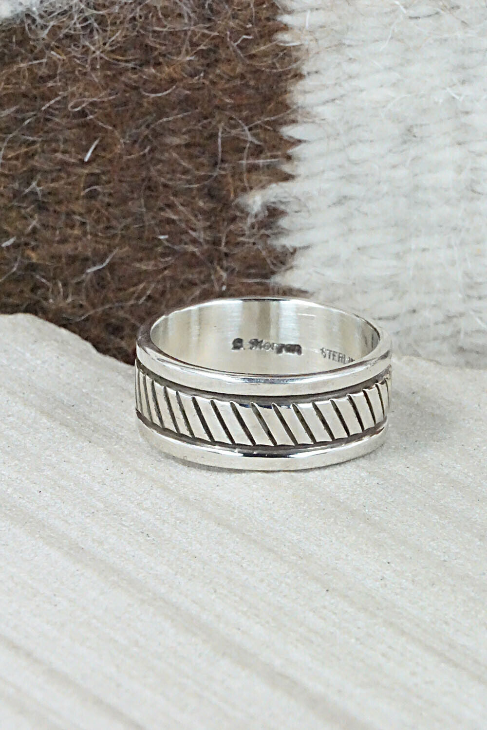 Sterling Silver Ring - Bruce Morgan - Size 11.5