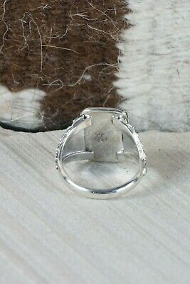 Navajo Turquoise & Sterling Silver Ring - Bobby Platero - Size 9.75 - High Lonesome Trading