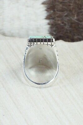 Turquoise and Sterling Silver Ring - Ray Jack - Size 10.5