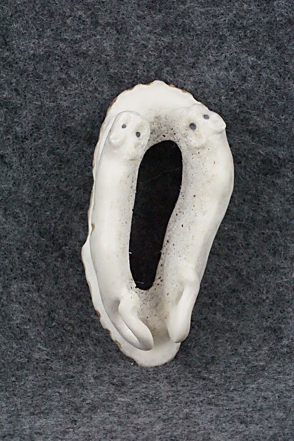 Mountain Lion Zuni Fetish Carving - Maxx Laate