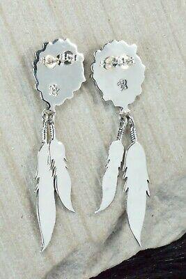 Turquoise & Sterling Silver Earrings - Annie Spencer - High Lonesome Trading