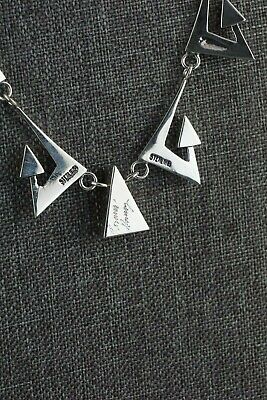 Spiny Oyster & Sterling Silver Necklace and Earrings Set - Ronnie Henry - Navajo - High Lonesome Trading