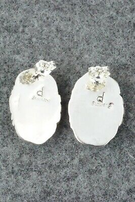 Spiny Oyster & Sterling Silver Earrings - Priscilla Smith