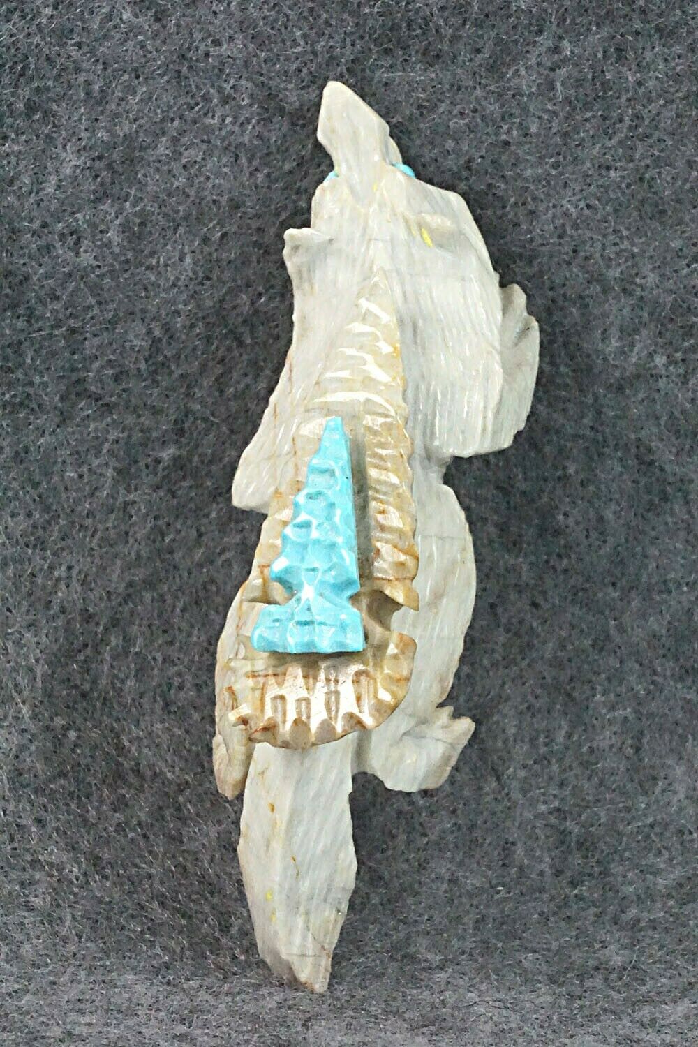 Wolf Zuni Fetish Carving - Alvin Haloo