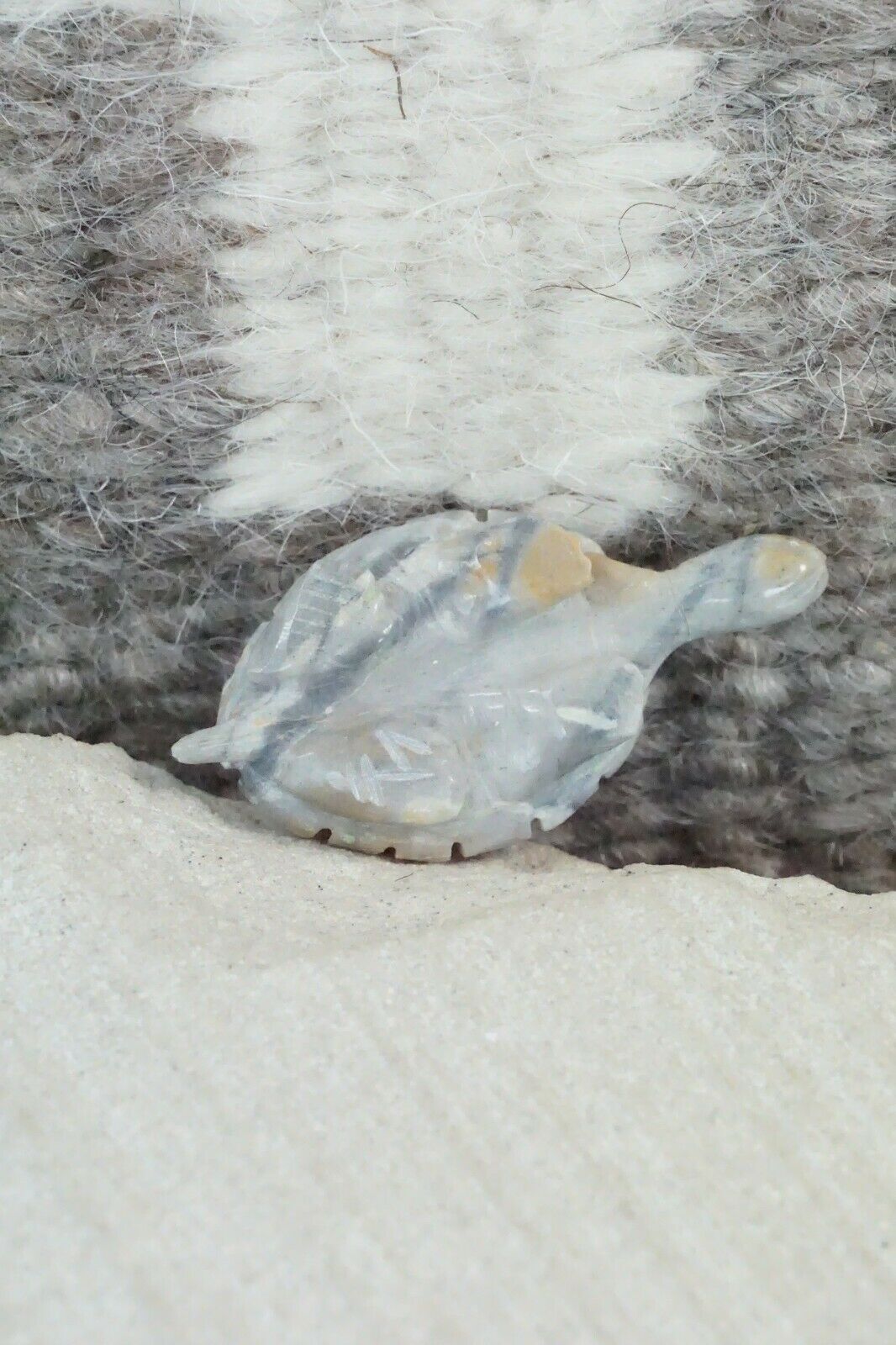 Turtle Zuni Fetish Carving - Jonas Hustito