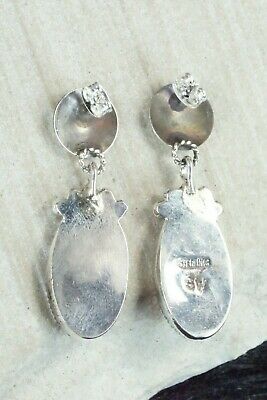 Spiny Oyster and Sterling Silver Earrings - Selina Warner