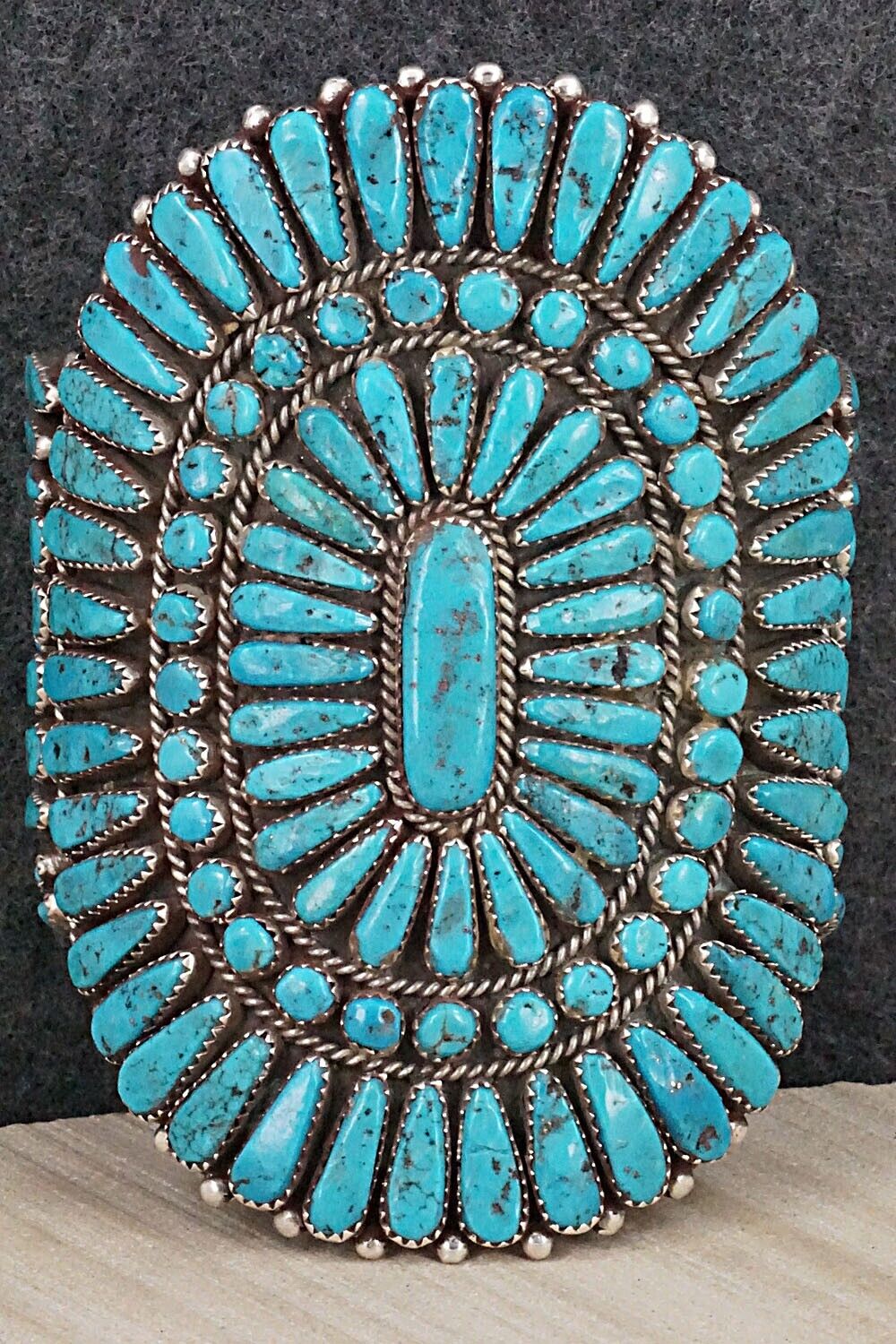 Turquoise & Sterling Silver Bracelet - Hoskie Yazzie