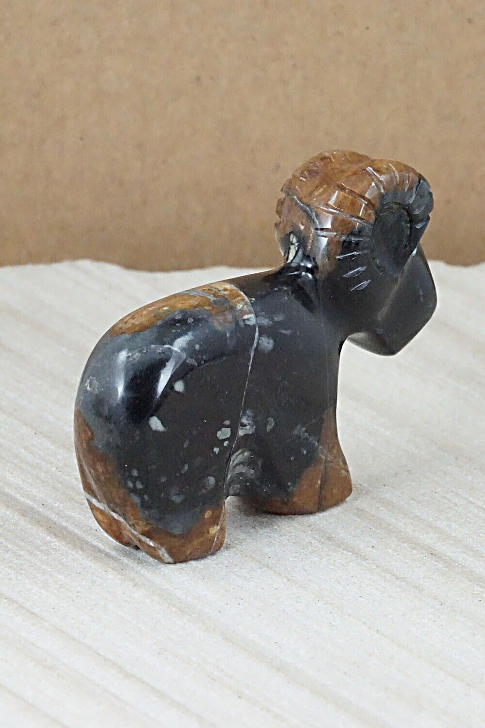 Ram Zuni Fetish Carving - Rodney Laiwakete