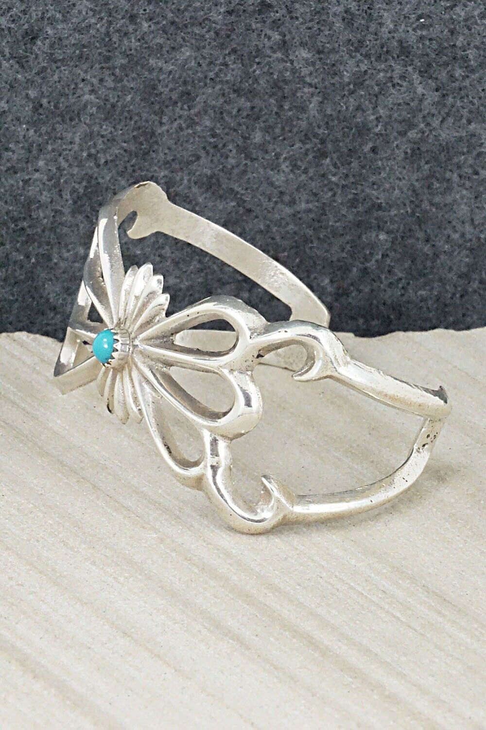 Turquoise & Sterling Silver Bracelet - Sheridan Bitsy
