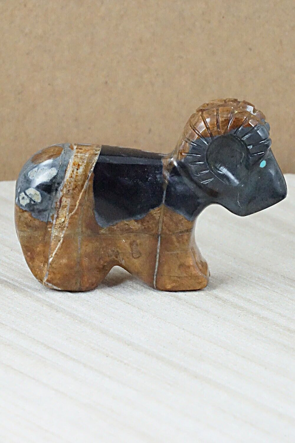 Ram Zuni Fetish Carving - Rodney Laiwakete