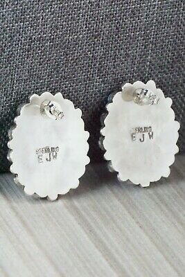 Turquoise & Sterling Silver Earrings - Eunise Wilson