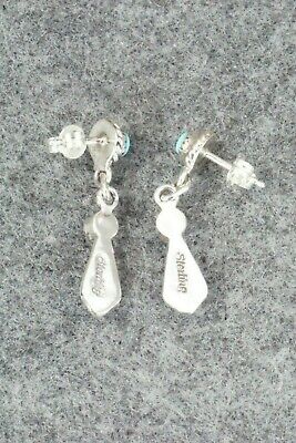 Turquoise & Sterling Silver Earrings - Audrey Gchachu
