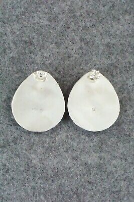 Turquoise & Sterling Silver Earrings - Virginia Long