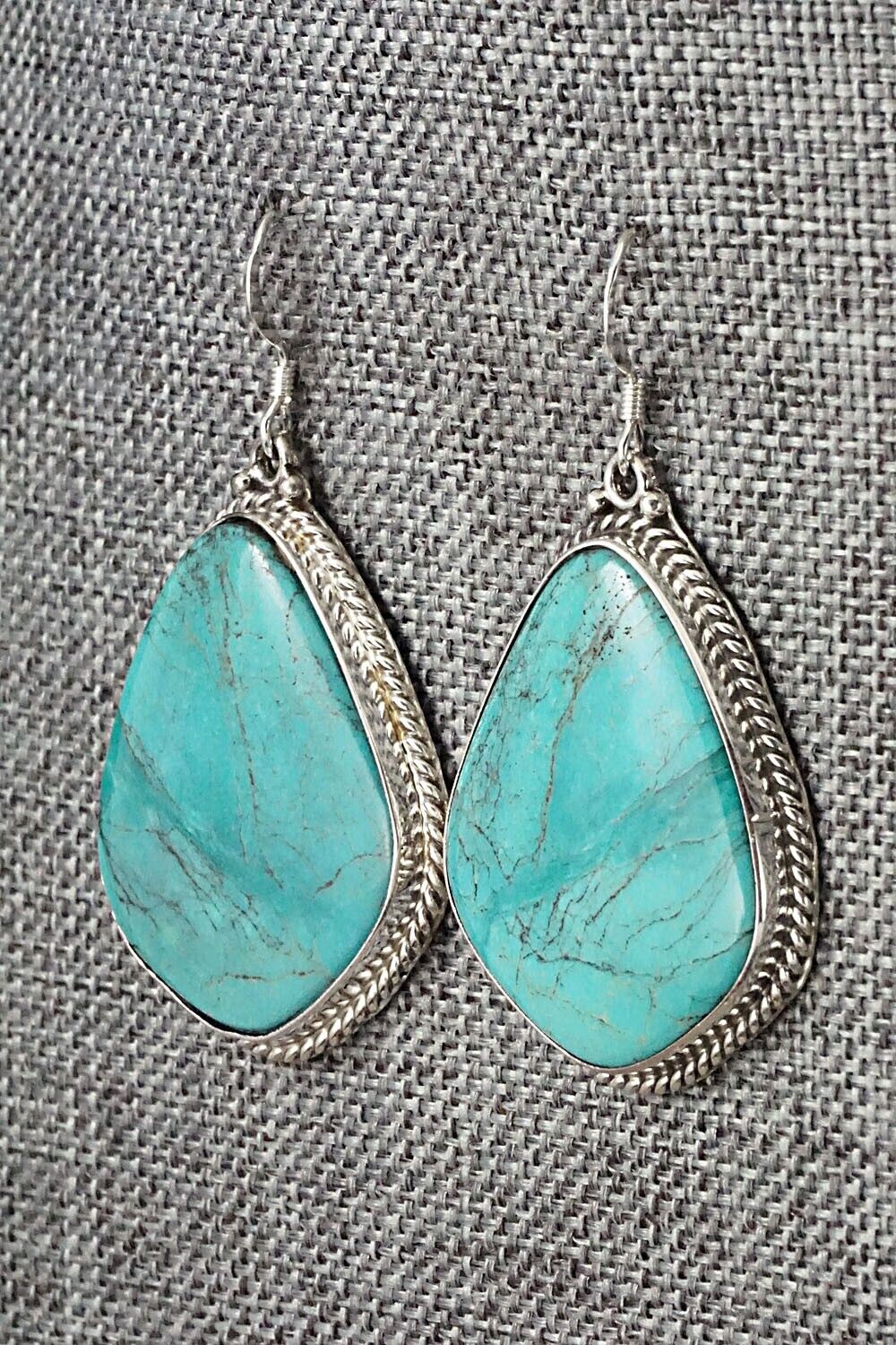 Turquoise & Sterling Silver Earrings - Annie Spencer