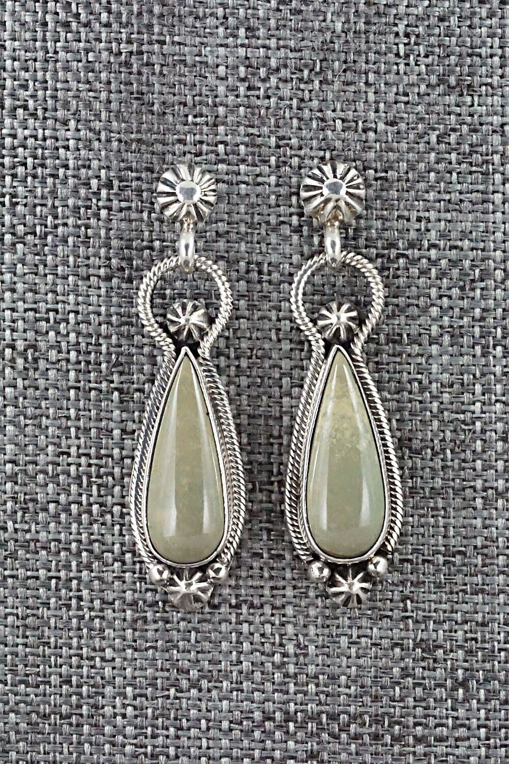 Turquoise & Sterling Silver Earrings - Verley Betone