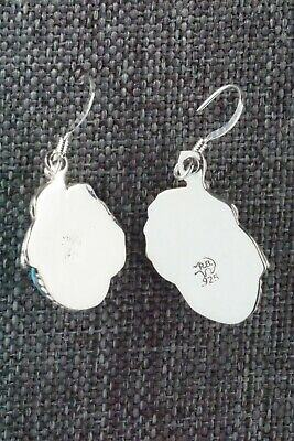 Turquoise & Sterling Silver Earrings - Roberta Begay