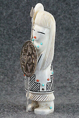 Hunter Zuni Fetish Carving - Claudia Peina