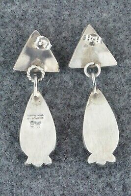 Spiny Oyster and Sterling Silver Earrings - Selina Warner