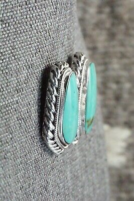 Turquoise and Sterling Silver Earrings - Sharon McCarthy