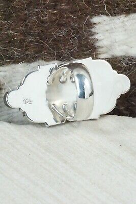 Turquoise & Sterling Silver Ring - Clarence Long - Size 5.75