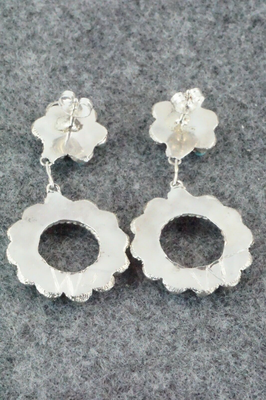 Turquoise & Sterling Silver Earrings - Waylon Johnson