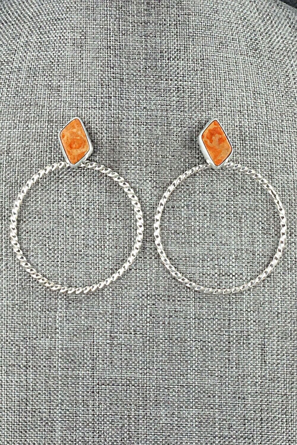 Sponge Coral & Sterling Silver Earrings - Annie Spencer