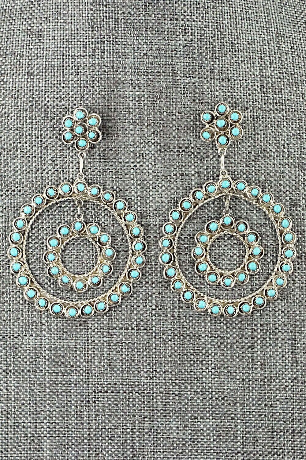 Turquoise & Sterling Silver Earrings - Waylon Johnson