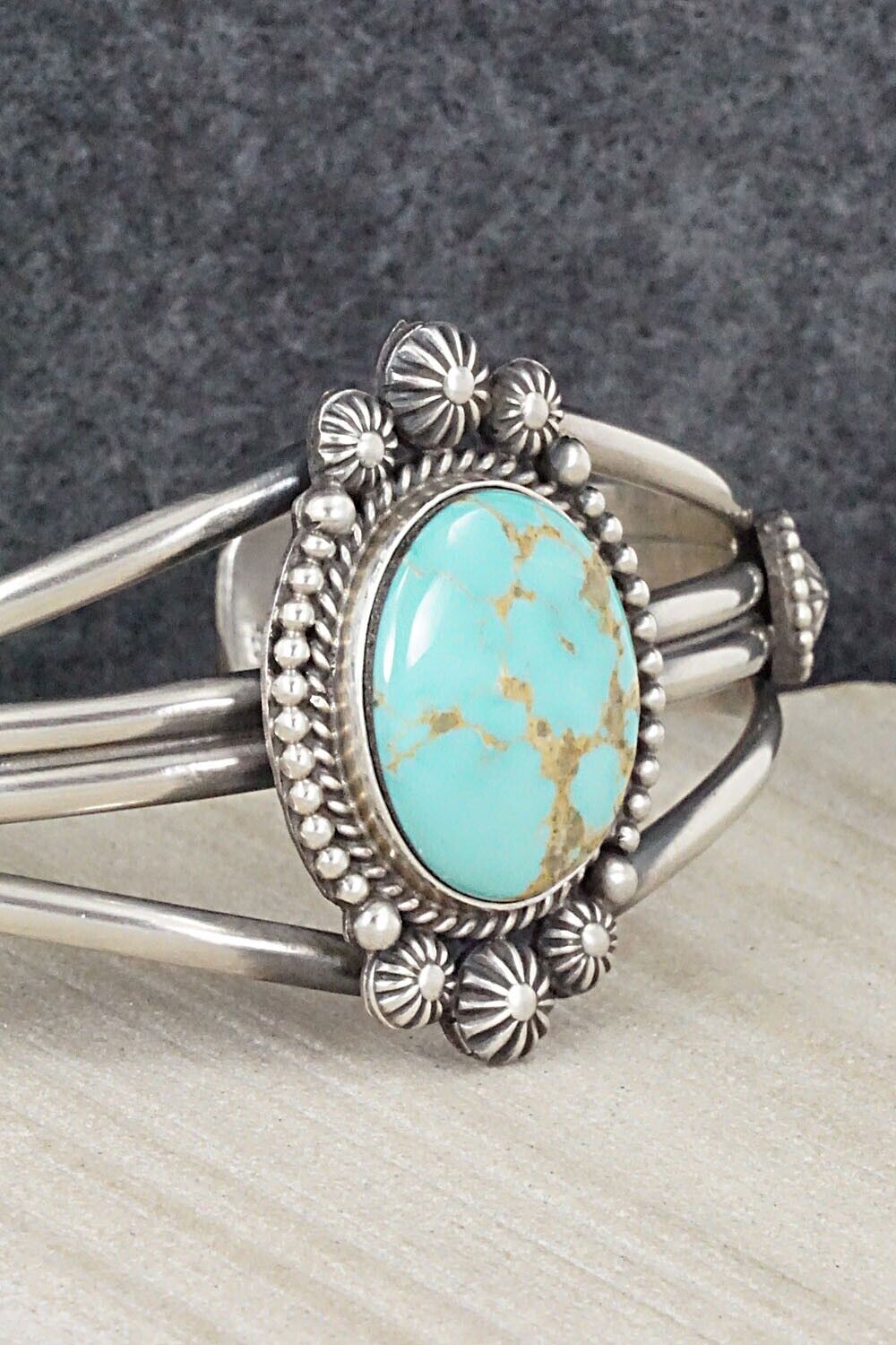 Turquoise & Sterling Silver Bracelet - Michael Calladitto