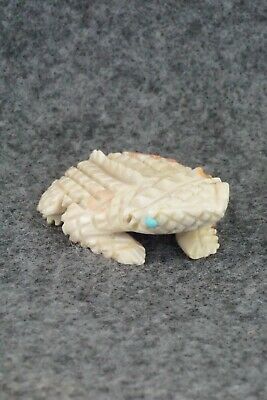 Horned Toad Zuni Fetish Carving - Jonas Hustito