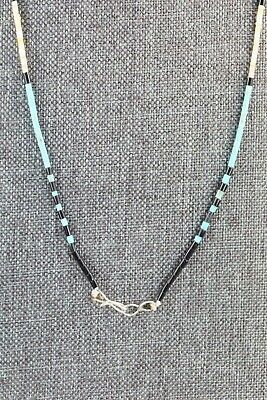 Turquoise, Shell, Coral & Sterling Silver Necklace - Esquipula Tenorio