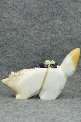 Wolf Zuni Fetish Carving - Enrike Leekya