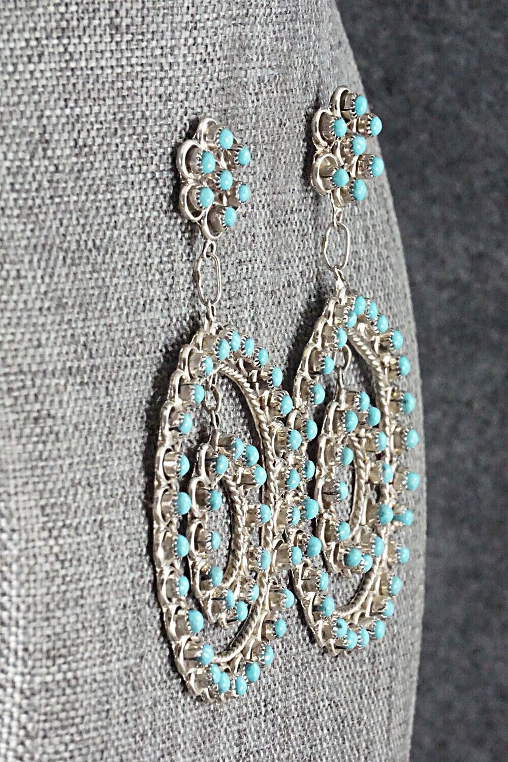 Turquoise & Sterling Silver Earrings - Waylon Johnson