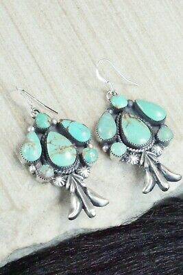 Turquoise & Sterling Silver Earrings - Bobby Platero