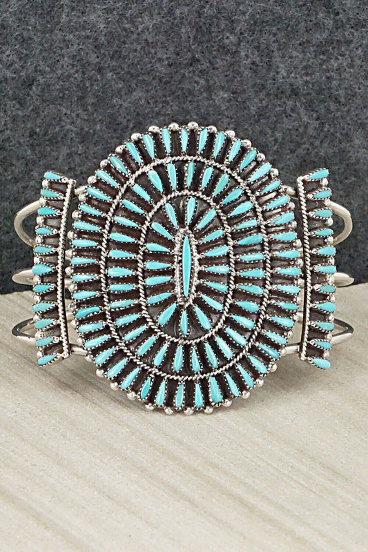 Turquoise & Sterling Silver Bracelet - Judy Wallace