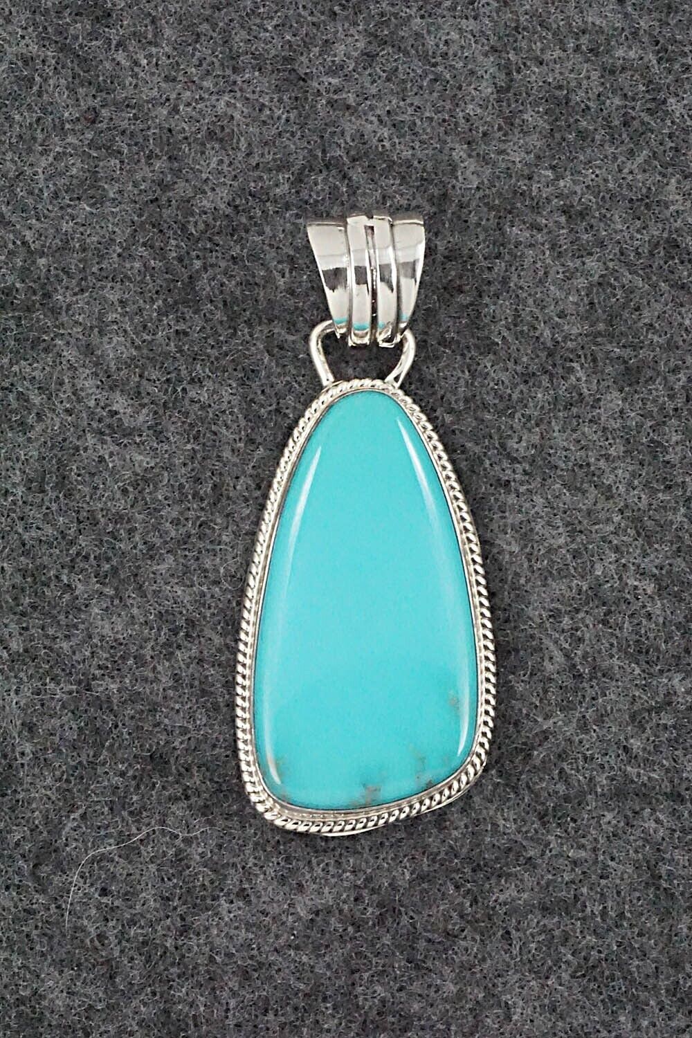 Turquoise and Sterling Silver Pendant - Sharon McCarthy