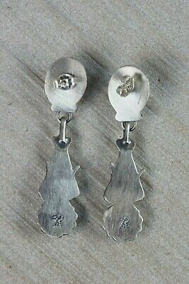 Turquoise & Sterling Silver Earrings - Annie Spencer - Navajo - High Lonesome Trading