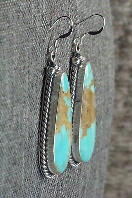 Turquoise and Sterling Silver Earrings - Brandon Belin