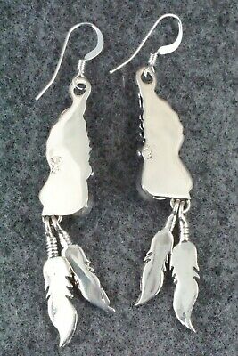 Turquoise & Sterling Silver Earrings - Etta Larry