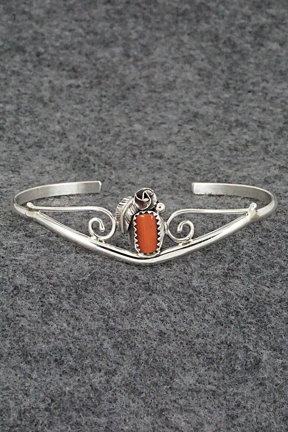 Coral & Sterling Silver Bracelet - Max Calladitto