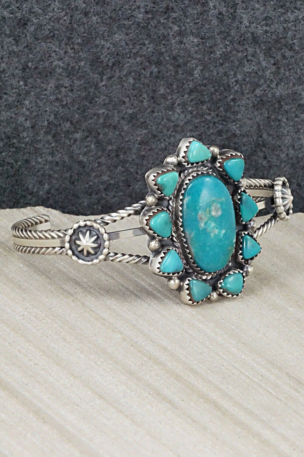 Turquoise & Sterling Silver Bracelet - Roberta Begay